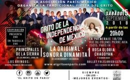 Celebración 15 de septiembre- El grito en París 2018